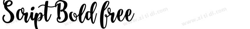 Script Bold free字体转换